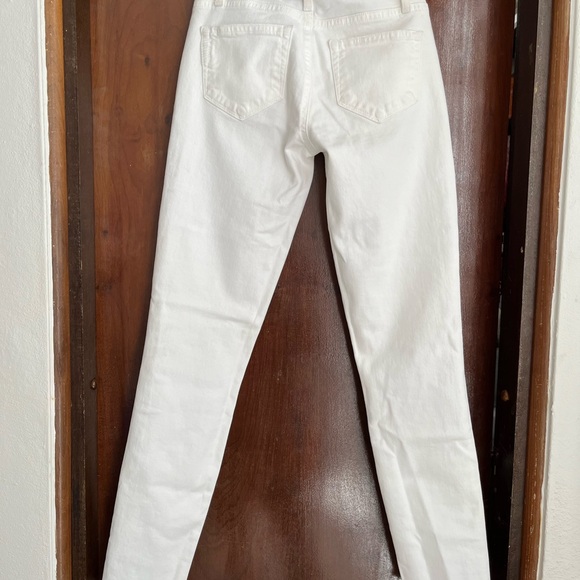 Paige Verdugo Ankle w/Raw Hem Distressed Optic White Women Pants, SZ 23, NWT - Picture 7 of 12
